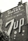7UP Sign, black and white photograph, San Francisco, Bill Dietch