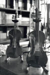 Two Violins, black and white photograph, San Francisco, Bill Dietch